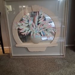  Edward Lee original impasto painting of flowers. 