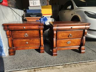 Real wood side table