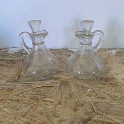 Antique Glass Liquid Holders