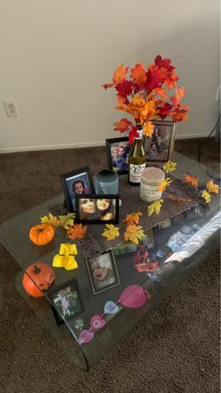 Glass living room center table