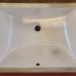Porcelain Bathroom Sink In Perfect Condition 