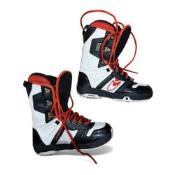 Bonfire Blaze Size 7 Mens Snowboard Boots Black White Bright Red B-1 blaze