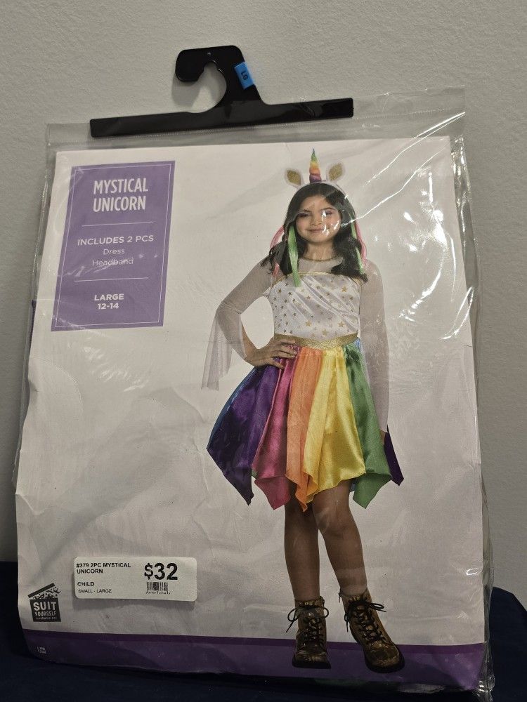 LAST CHANCE Mystical Unicorn Girl Fantasy Dress Halloween Child Costume