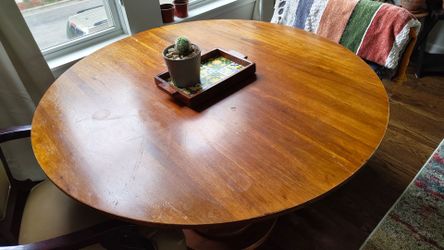 Round Wood Table