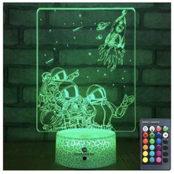 Brand New! Space Toys Space Lights with Remote & Touch 7 Colors+16 Colors Dimmable Space Decor Space Gifts for Men Kids 1 2 3 4 5 6 Year Old Boys Gift