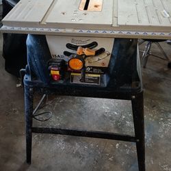 Ryobi 10 Inch Table Saw w/Stand  