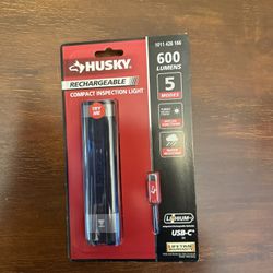 Husky 600-Lumen LED Compact RECHARGEABLE Inspection Light