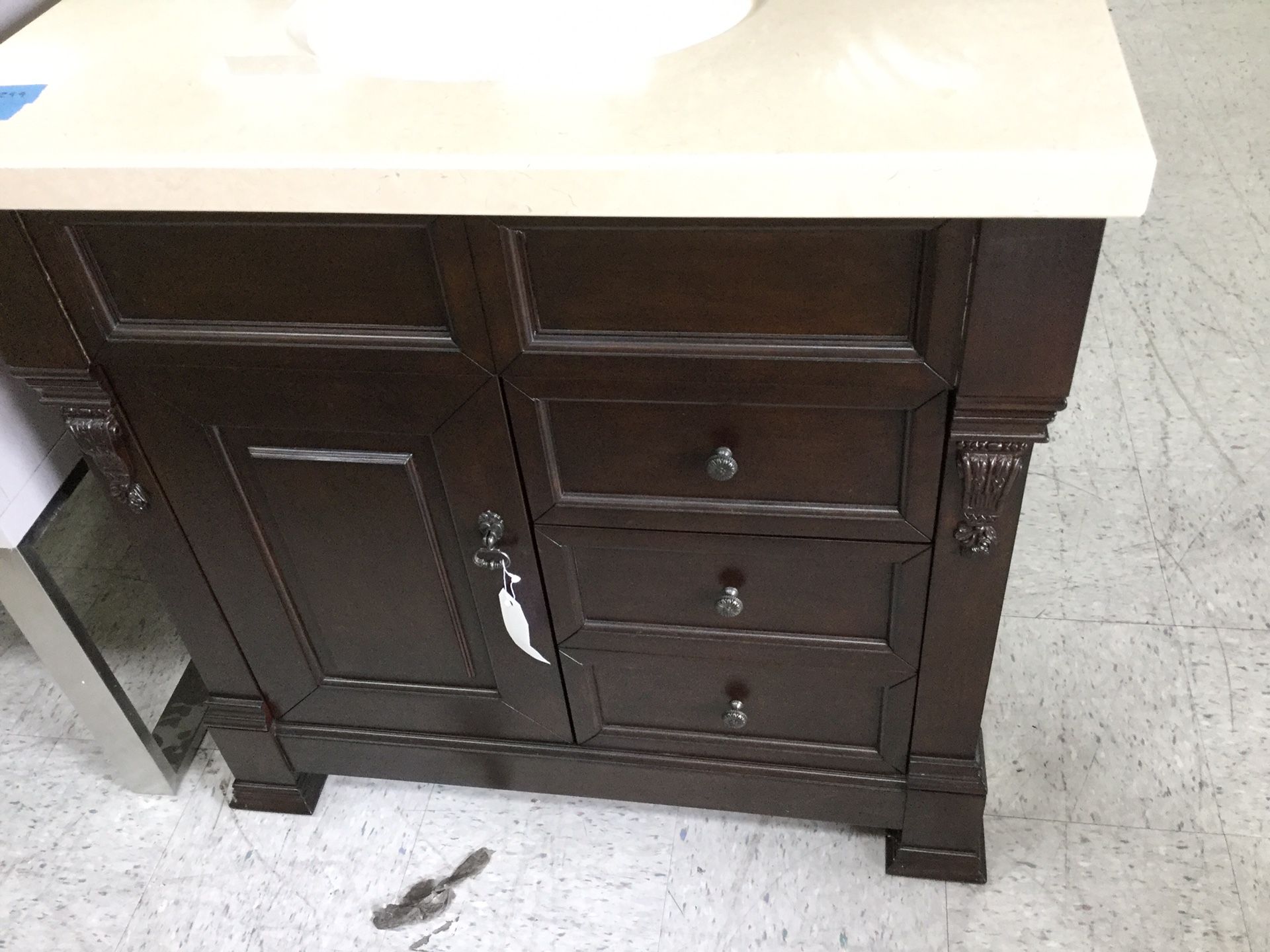 James Martin 147-114-5566 Brookfield 36 Inch Burnished Mahogany Single Vanity with Top