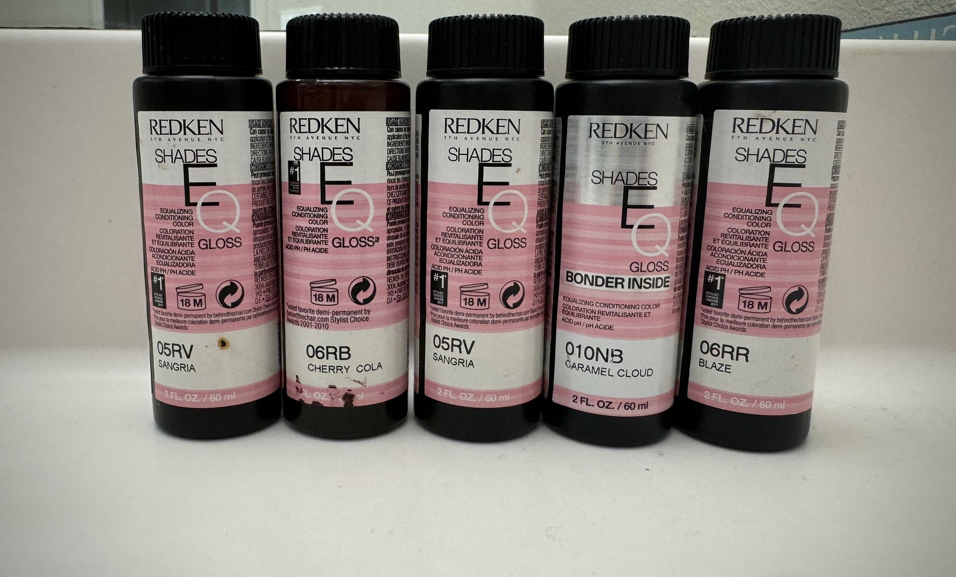 7 Tubes of Professional Redken Shades EQ Gloss Colors 