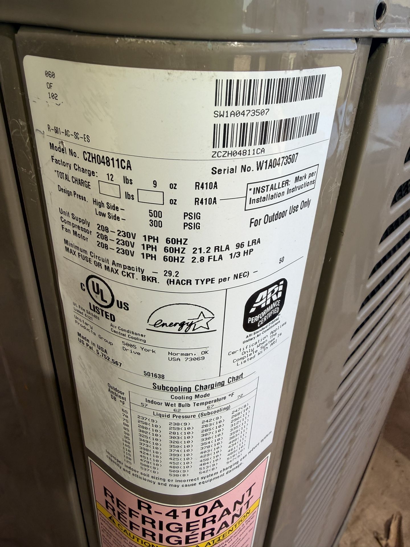 4 TON STRAIGHT COOL CONDENSER