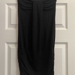 Women’s Strapless Black Mini Dress Sz S 