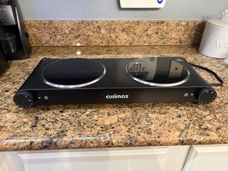 Cusimax double burner electric hot plate