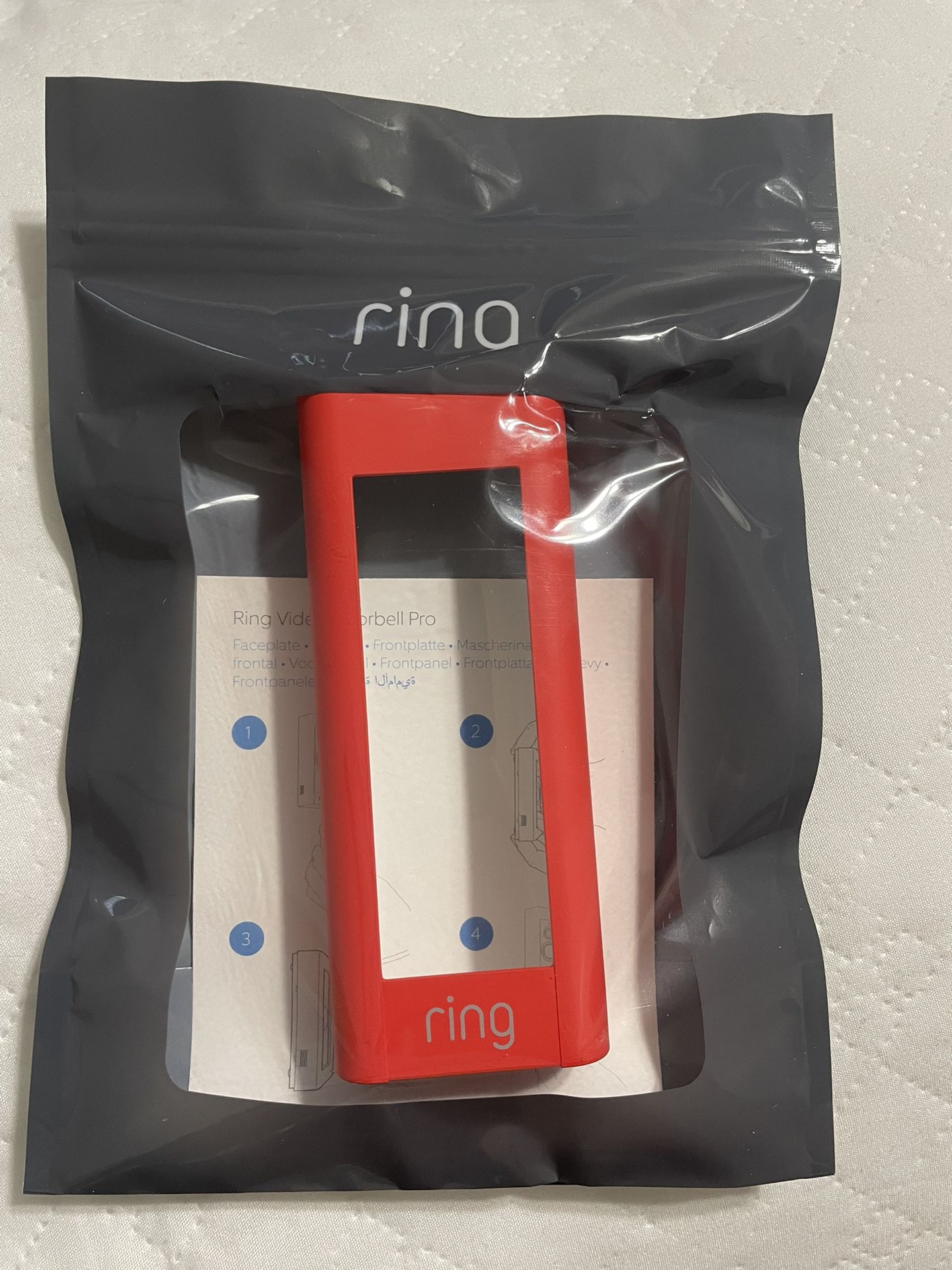 Ring Faceplate For Video Doorbell - Red Brand new i