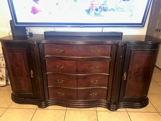 Elegant Solid Wood Buffet / Dresser / TV Stand – $350
