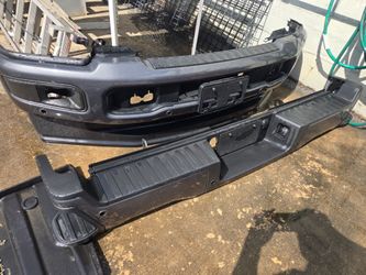26' F250 Front And Rear Grey metallic bumpers $1000 cash