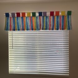 Valance Primary Colors Stripes