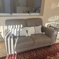 Two Piece Leather Couch set