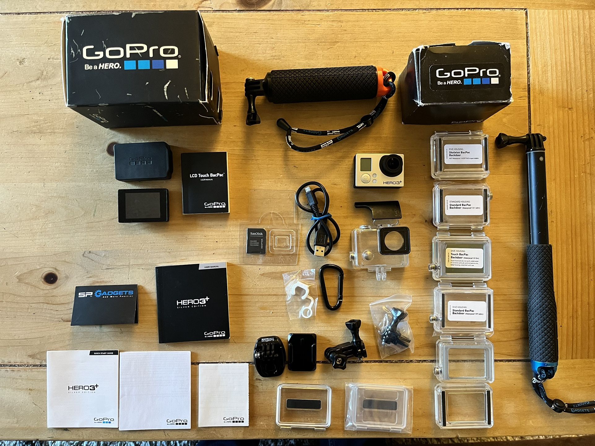 GoPro Hero3+ Silver Edition with tons of Accessories