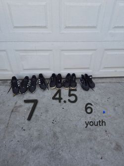 Baseball ball cleats size 4.5 size 6 and size 7