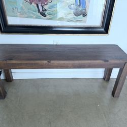 Set Of Two Wooden Benches