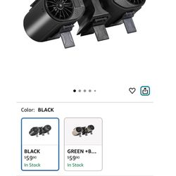 Portable Waist Fan Detachable Dual-Fan Combination Turbo Technology10000 mAh 5-Speed 13000RPM Clip On Belt Wearable Personal Neck Fan for Traveling Ou