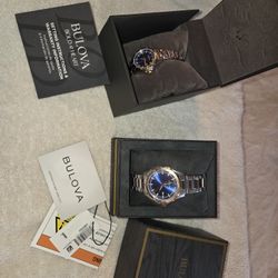 beautiful Duet Bulova watches his/ hers