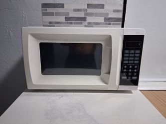 White Countertop Microwave Oven