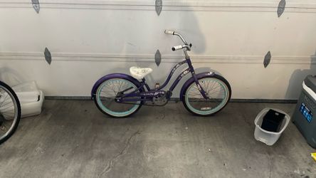 Purple Electra girls bike