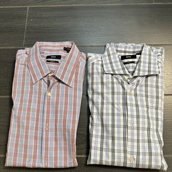 Hugo Boss Men’s Slim Fit Dress Shirts 16.5 32/33 (2) - $12.50ea.