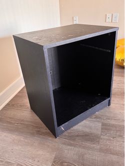 Black Wooden Side Table