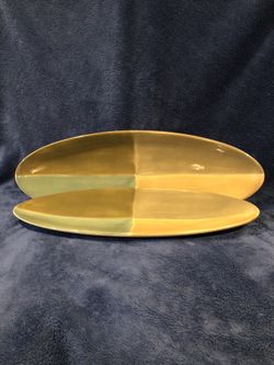 Quadrattini Hand Painted Oval Trays