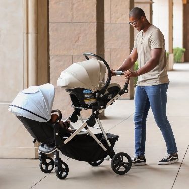 Mockingbird Double Stroller Black