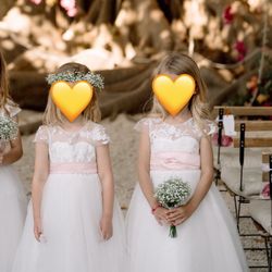 Size 5 and 7 Flower Girl Dresses 