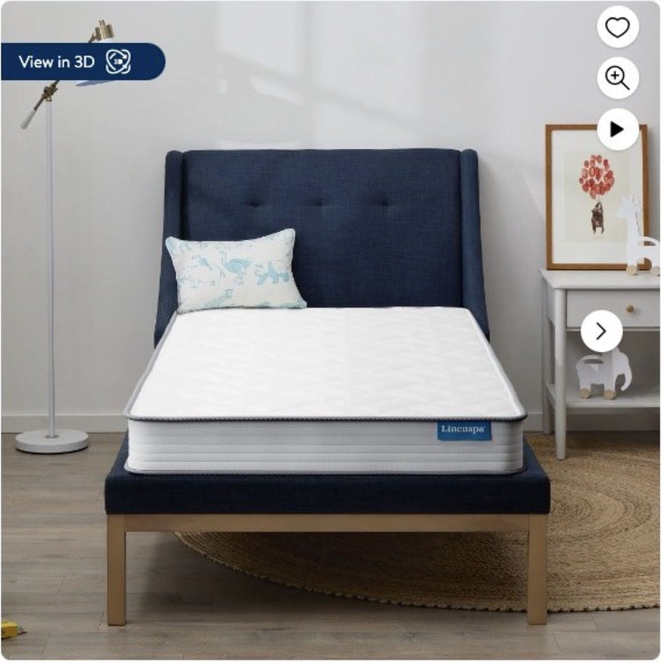 Linenspa Explorer 6" Firm Tight Top Innerspring Mattress, Twin XL, Like new