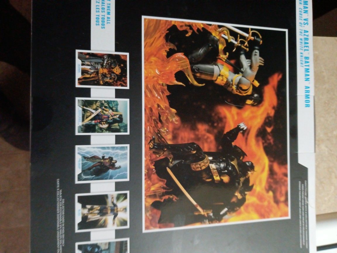 Batman Vs. Azrael, Superman Black Adam, And Black Panther Lego