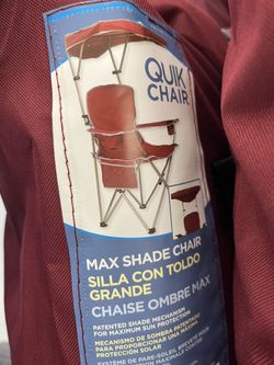Quik Chair With Carrying Bag Great For Outdoors 