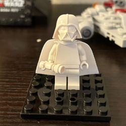 White Lego Monochrome Darth Vader