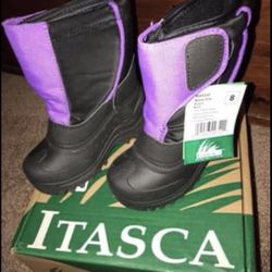👾Brand new-Itasca Kids Snow Cats Waterproof Boot size 8