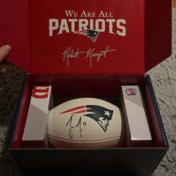 Signed Patriot’s Football
