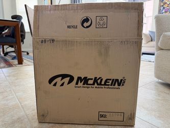McKlein wheeled leather briefcase, new inbox