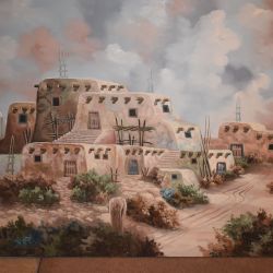 Nice Native American Sand Painting and other Paintings.