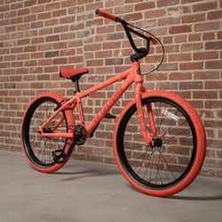NEW SE SO CAL SOCAL FLYER 24 MATTE RED SINGLE SPEED FREESTYLE WHEELIE BIG RIPPER BMX BIKE