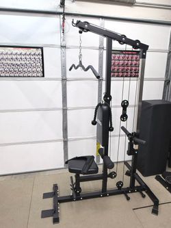 New lat pulldown low row tower