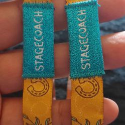 STAGECOACH 2024 2 WRISTBAND AVAILABLE $600 EACH GOOD FOR ALL 3 DAY'S APRIL 26-28 2024 LOCAL MEET & READY TO REGISTER THE WRISTBANDS IN PERSON