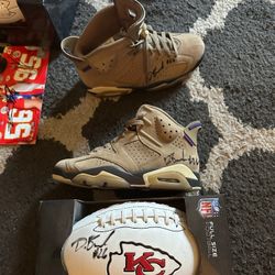 Dion Bush Signed Ball And Shoes 