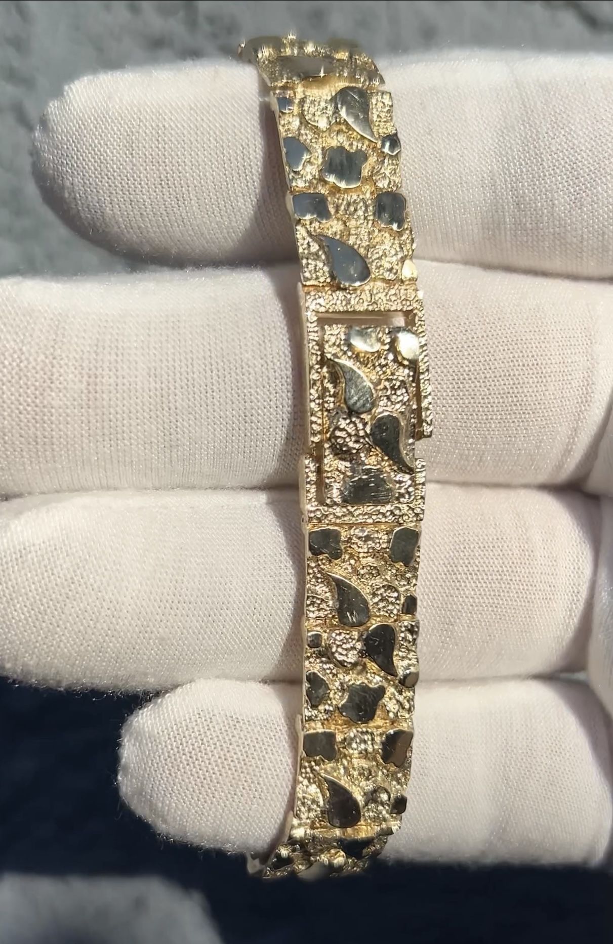 Gold Nugget Bracelet