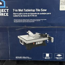 Project source 7in wet tabletop tile saw