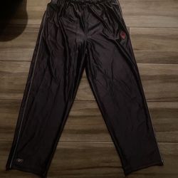 Black and red Reebok baggy track pants #sportswear