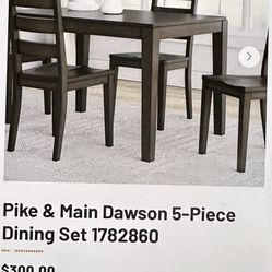 Table and set of chairs
