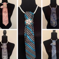 *PRICE REDUCED *Custom Necktie Necklaces, $30 Each